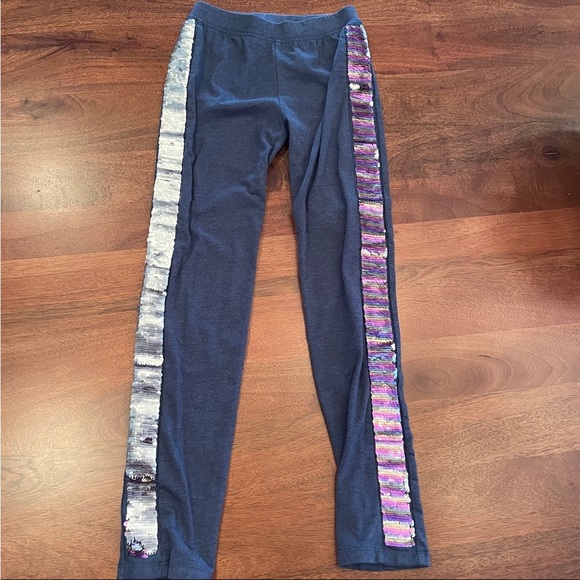 GAP Sequin Stripe Everyday Legging girls medium - Picture 7 of 9